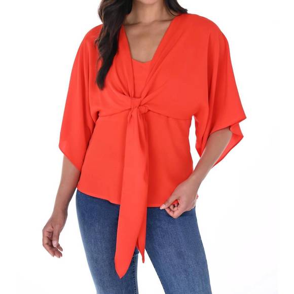 NEW FRANK LYMAN draped open front cardigan in rouge - Picture 1 of 3